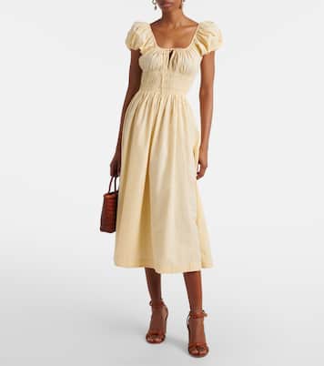 Quinn cotton poplin midi dress | Dôen