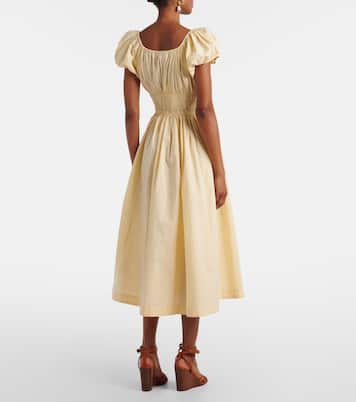 Quinn cotton poplin midi dress | Dôen