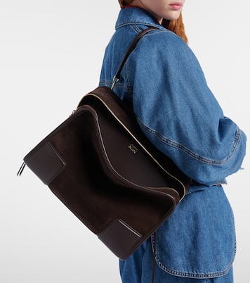 Henkeltasche Amazona 180 Large aus Veloursleder | Loewe