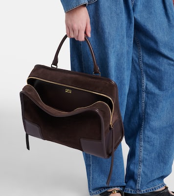 Henkeltasche Amazona 180 Large aus Veloursleder | Loewe