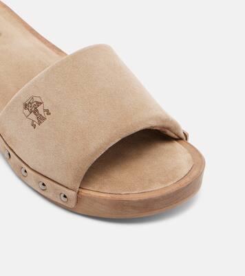 Suede clogs | Brunello Cucinelli