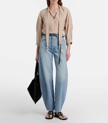 Luna faded barrel-leg jeans | Agolde