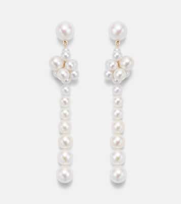 Colonna Botticelli 14kt gold drop earrings with pearls | Sophie Bille Brahe