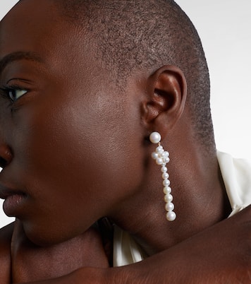 Colonna Botticelli 14kt gold drop earrings with pearls | Sophie Bille Brahe