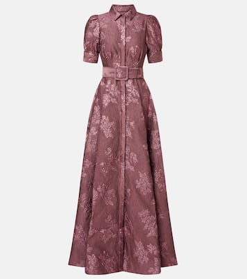 Annette Button belted brocade gown | Rebecca Vallance
