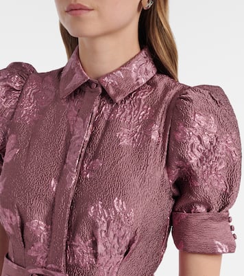 Annette Button belted brocade gown | Rebecca Vallance