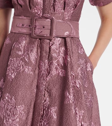 Annette Button belted brocade gown | Rebecca Vallance