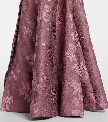 Annette Button belted brocade gown | Rebecca Vallance