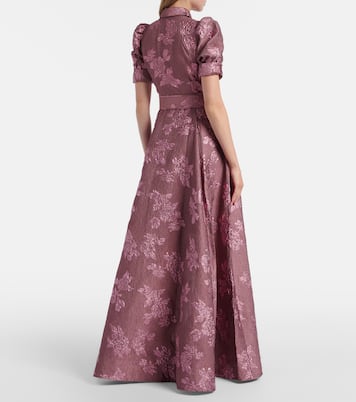 Annette Button belted brocade gown | Rebecca Vallance