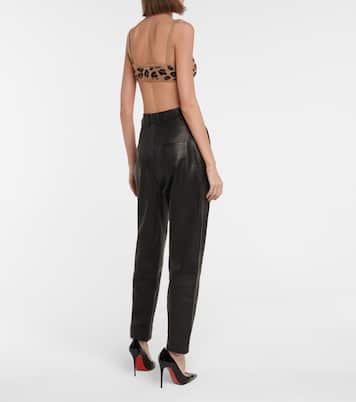 Bralette Eda de cachemir estampado | Khaite