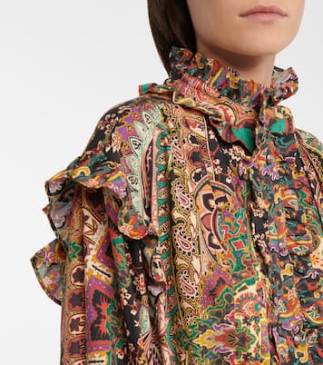 Robe en laine et soie à motif cachemire | Etro