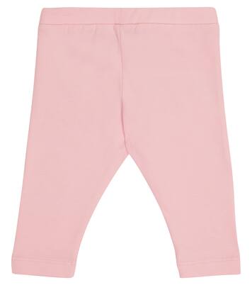 Baby Teddy stretch-cotton leggings | Moschino Kids