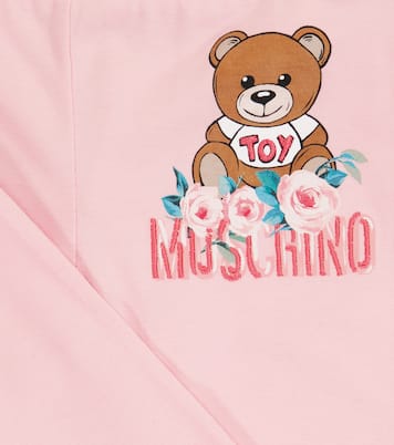 Baby Teddy stretch-cotton leggings | Moschino Kids