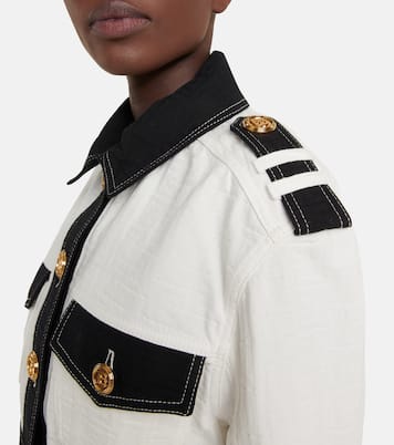 Cropped-Jeansjacke | Balmain