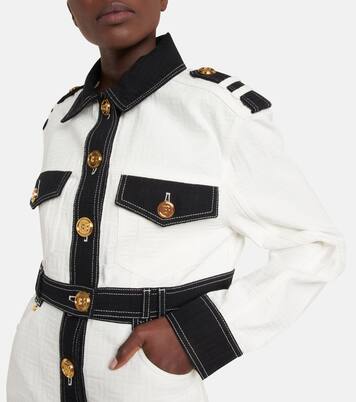 Cropped-Jeansjacke | Balmain