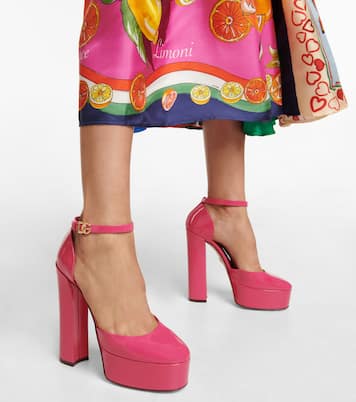 Plateausandalen aus Leder | Dolce&Gabbana