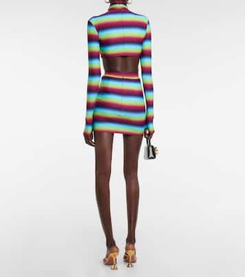 Cropped-Top aus Crêpe | Alex Perry