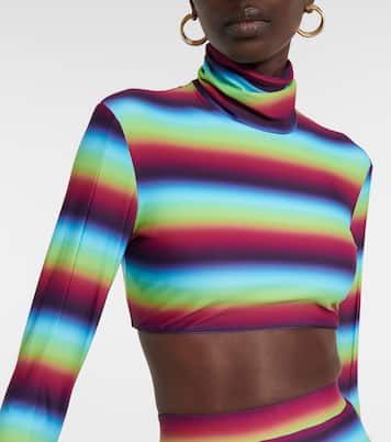 Cropped-Top aus Crêpe | Alex Perry