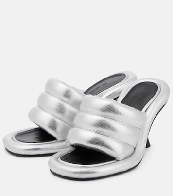 Pantoletten Bumper-Tube aus Leder | JW Anderson