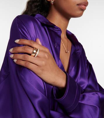 Iconica 18kt gold ring with diamonds | Pomellato