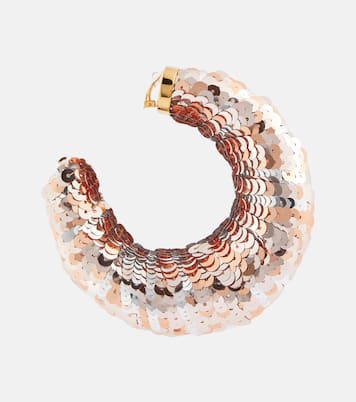 Croissant sequined hoop earrings | Tom Ford