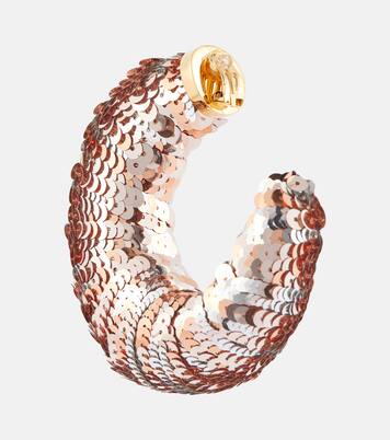 Croissant sequined hoop earrings | Tom Ford