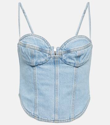 Bustier-Top aus Denim | Magda Butrym