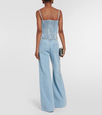 Bustier-Top aus Denim | Magda Butrym