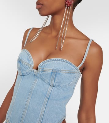 Bustier-Top aus Denim | Magda Butrym