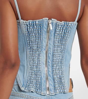 Bustier-Top aus Denim | Magda Butrym