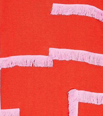 Fringed cotton and wool sweater | Stella McCartney Kids