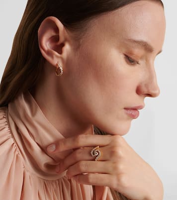 Boucle d'oreille unique Courant en or 18 ct et diamants | Sophie Bille Brahe