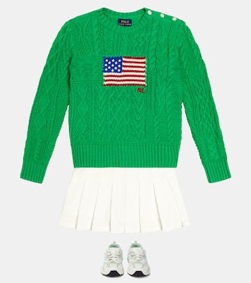 Cable-knit cotton sweater | Polo Ralph Lauren Kids