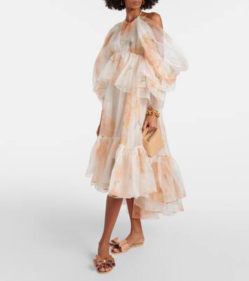 Pantoletten Le Cadeau Double Bow aus Satin | Mach & Mach