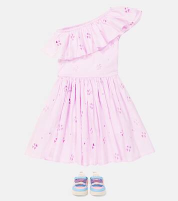 Cay broderie anglaise one-shoulder dress  | Molo