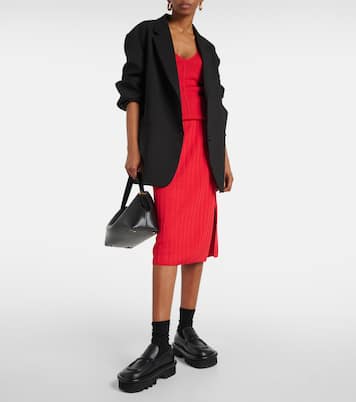 Falda midi de punto acanalado | Joseph