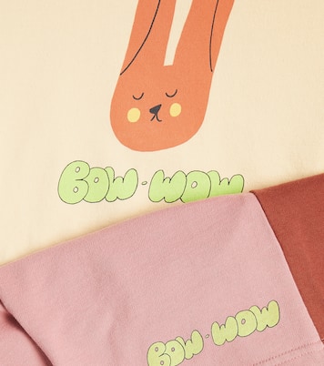 Printed cotton jersey T-shirt and shorts set | Jellymallow