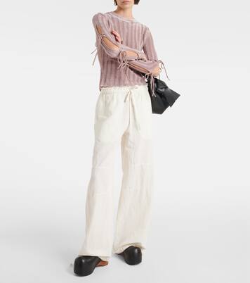 Pantalon ample en coton et lin | Acne Studios