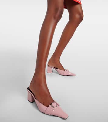 Mules Medusa en cuir verni | Versace