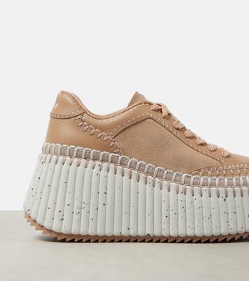Baskets Nama 80 en daim et cuir | Chloé