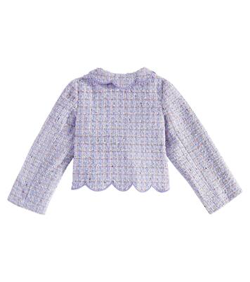 Scalloped bouclé jacket | Self-Portrait Kids