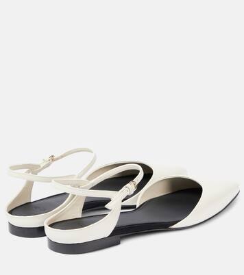 Leather slingback flats | CO