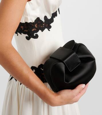 Clutch Soft Demi de satén | Gabriela Hearst