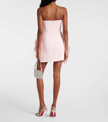 Minikleid mit Federn | David Koma