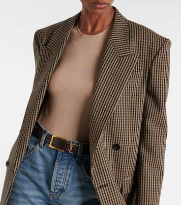 Ceinture Cassandre 30mm en cuir | Saint Laurent