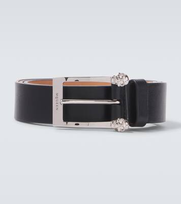 Gürtel Twin Skull aus Leder | McQueen