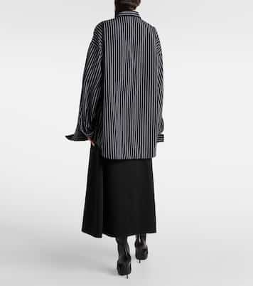 Camisa Flatground de algodón a rayas | Balenciaga
