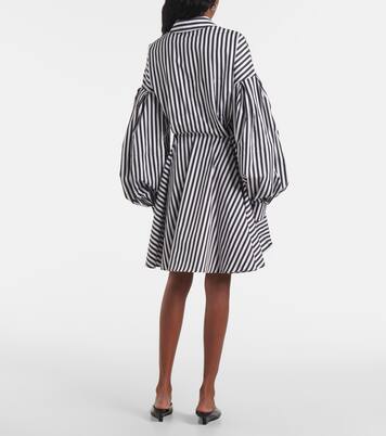 Robe midi rayée en coton | Nina Ricci