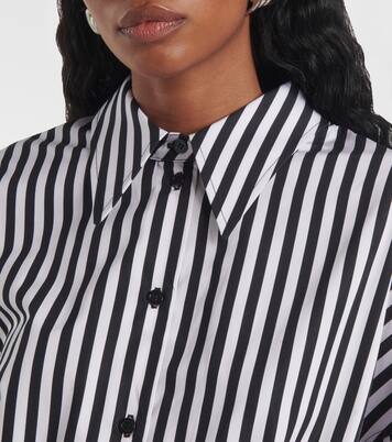 Robe midi rayée en coton | Nina Ricci