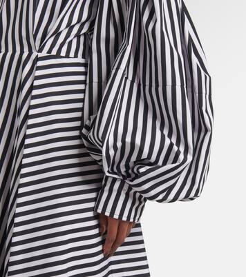 Robe midi rayée en coton | Nina Ricci